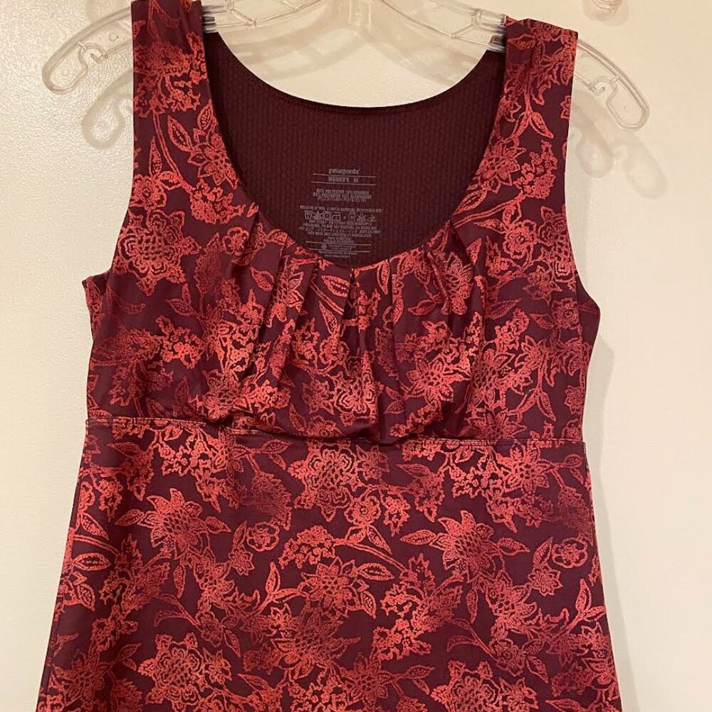 PATAGONIA TANK TOP BROWN ORANGE SMALL